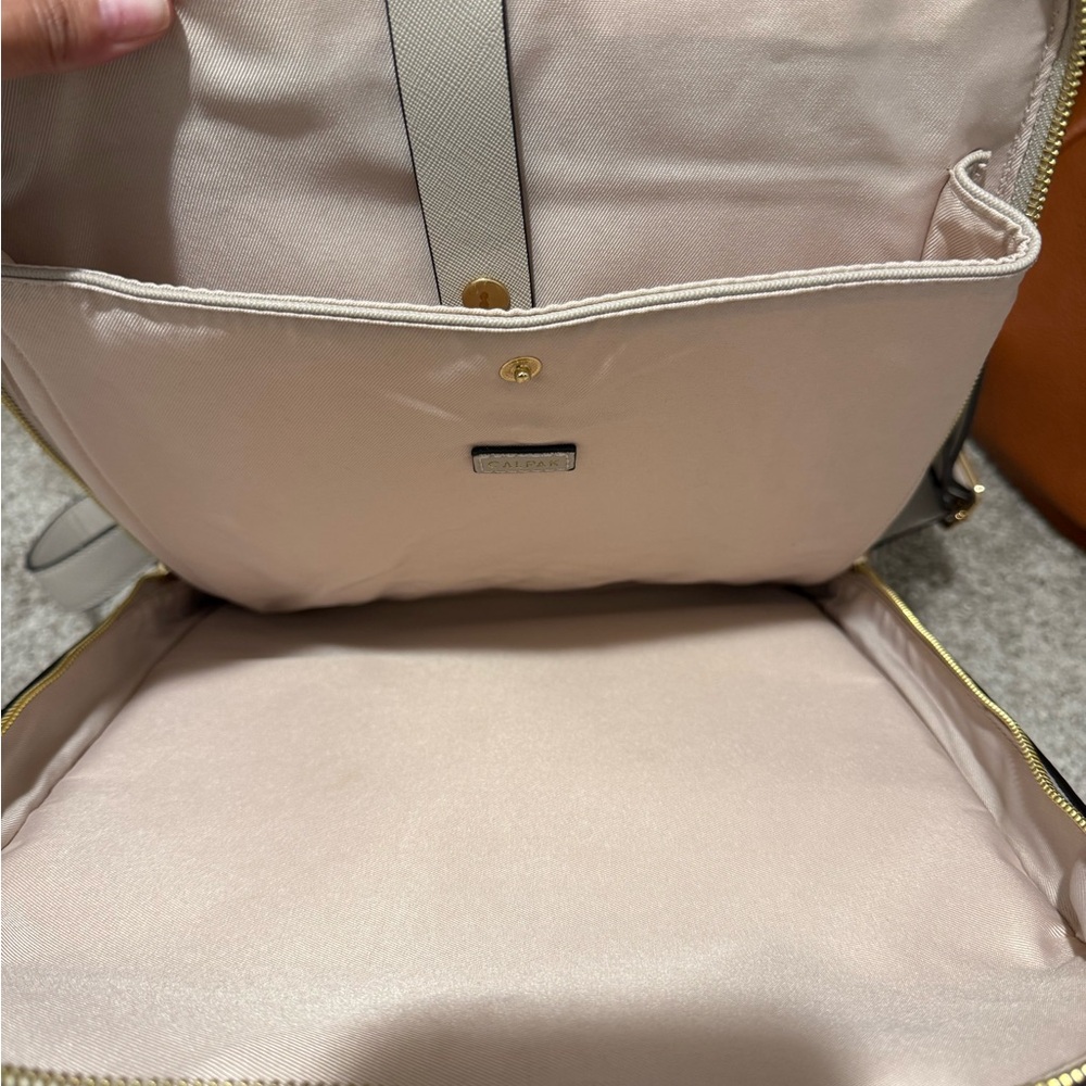 Calpak Kaya Laptop Backpack- cream - Picture 3 of 4